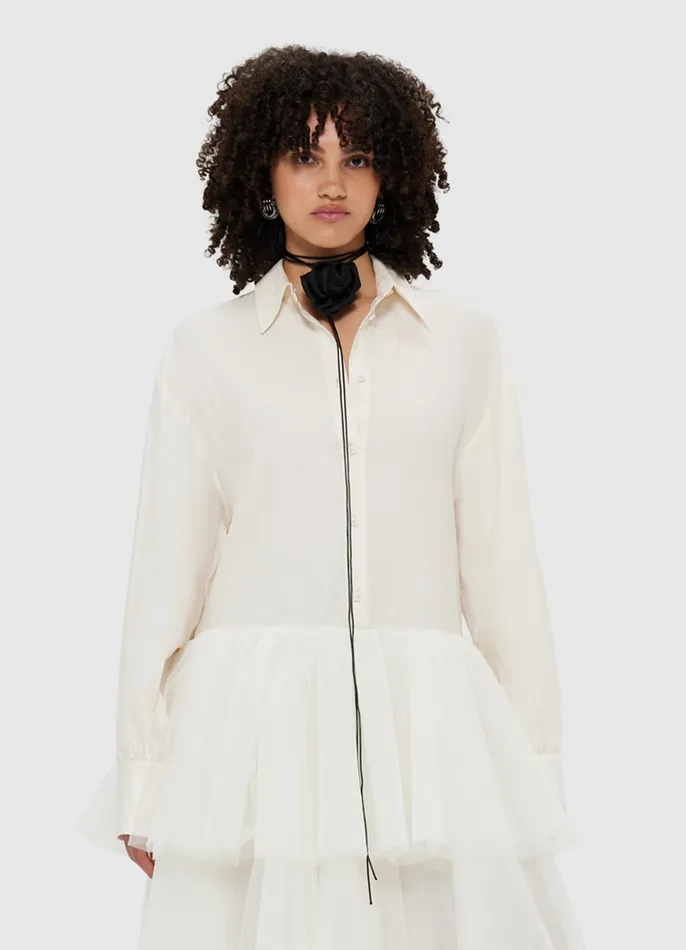 Women LEO LIN Avery Tiered Maxi Dress 8211 Vanilla Dresses and Jumpsuits