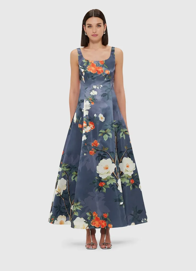 Women LEO LIN Charlotte Maxi Dress 8211 Pear Blossom Print Dresses and Jumpsuits