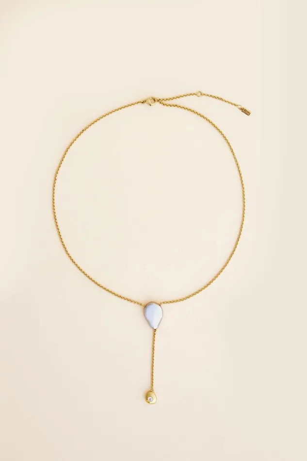 Women LUCIA CAST DRIP NECKLACE Gold Acler Jewellery