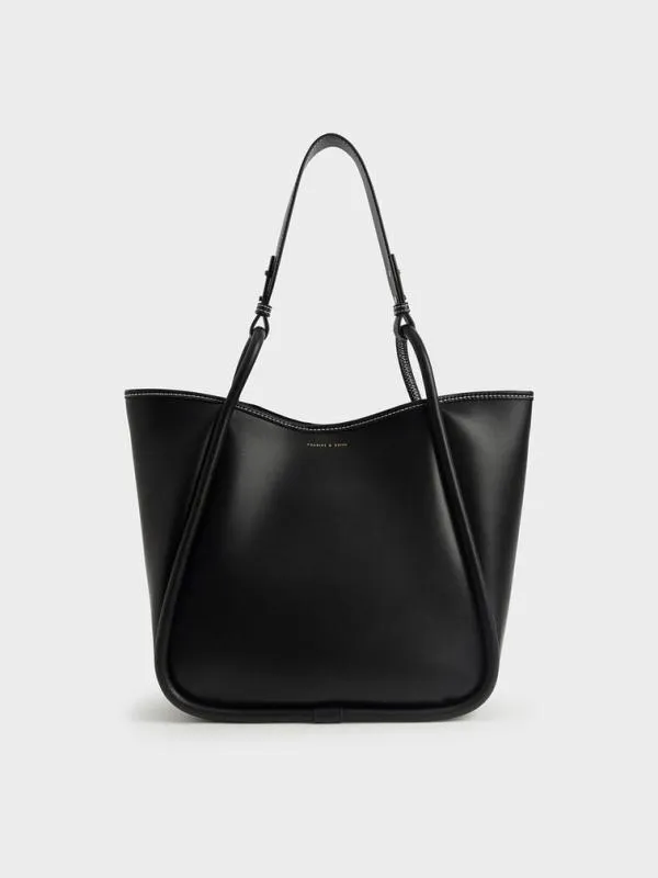 Women Lyla Tubular Slouchy Tote Bag 8211 Black CHARLES and KEITH Slouchy Bags Women Lyla Tubular Slouchy Tote Bag 8211 Black CHARLES and KEITH Slouchy Bags