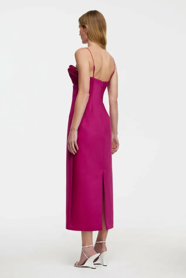 Women MAHINA MIDI DRESS Plum Acler Sale