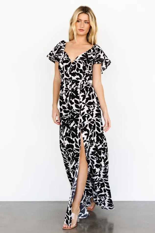Women Maxi Dresses Baltic Born Adira Maxi Dress Black Floral Women Maxi Dresses Baltic Born Adira Maxi Dress Black Floral