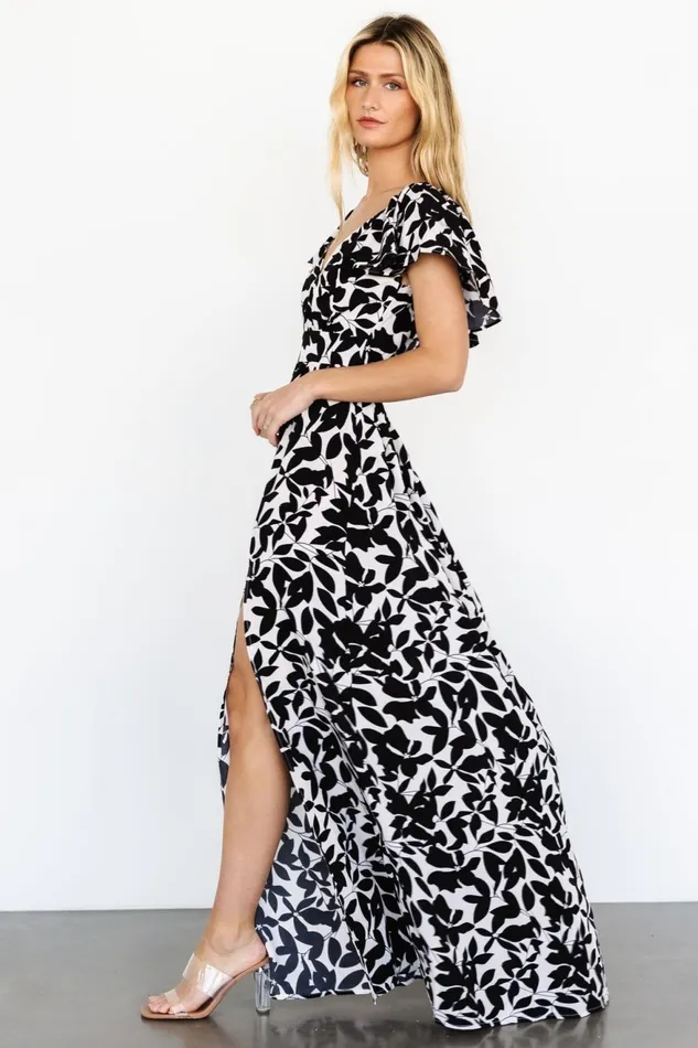 Women Maxi Dresses Baltic Born Adira Maxi Dress Black Floral Women Maxi Dresses Baltic Born Adira Maxi Dress Black Floral