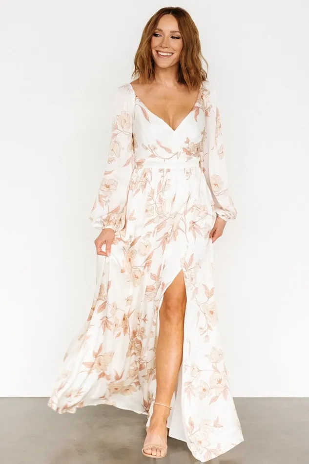 Women Maxi Dresses Baltic Born Tristan Maxi Dress White Floral Women Maxi Dresses Baltic Born Tristan Maxi Dress White Floral