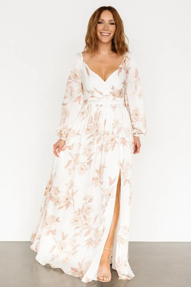 Women Maxi Dresses Baltic Born Tristan Maxi Dress White Floral Women Maxi Dresses Baltic Born Tristan Maxi Dress White Floral