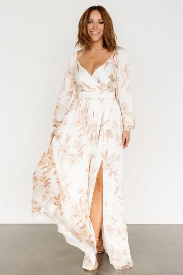 Women Maxi Dresses Baltic Born Tristan Maxi Dress White Floral Women Maxi Dresses Baltic Born Tristan Maxi Dress White Floral