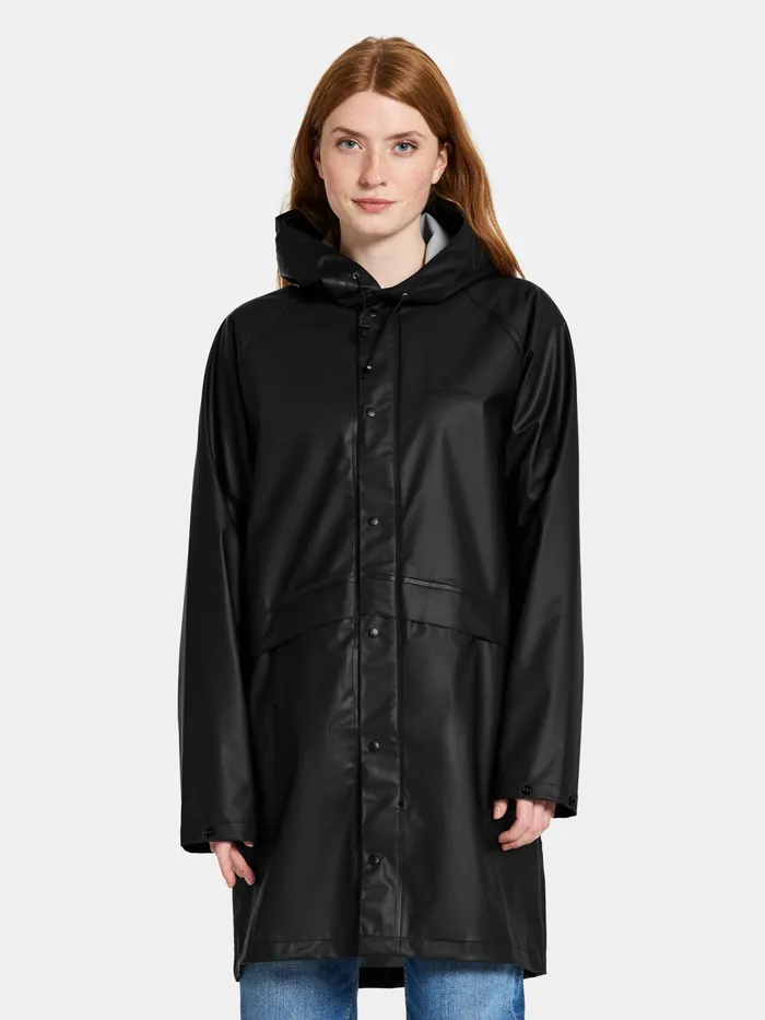 WomenMen Avon Unisex Parka Galon Black Didriksons Lightweight Jackets