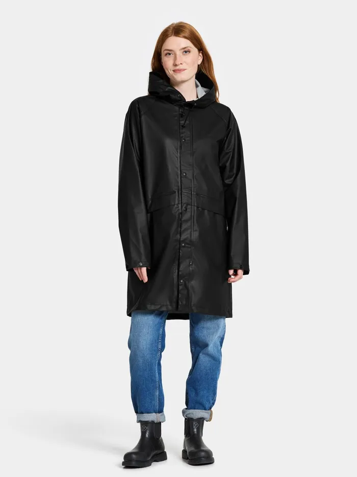 WomenMen Avon Unisex Parka Galon Black Didriksons Lightweight Jackets