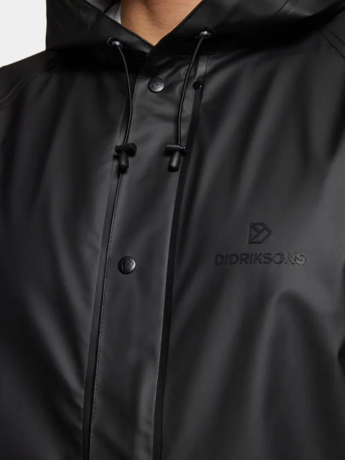 WomenMen Avon Unisex Parka Galon Black Didriksons Lightweight Jackets