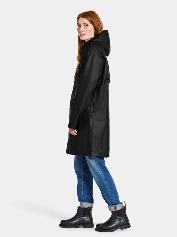 WomenMen Avon Unisex Parka Galon Black Didriksons Lightweight Jackets