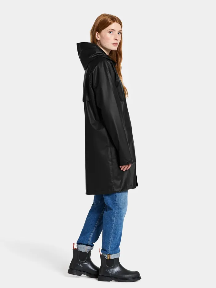 WomenMen Avon Unisex Parka Galon Black Didriksons Lightweight Jackets