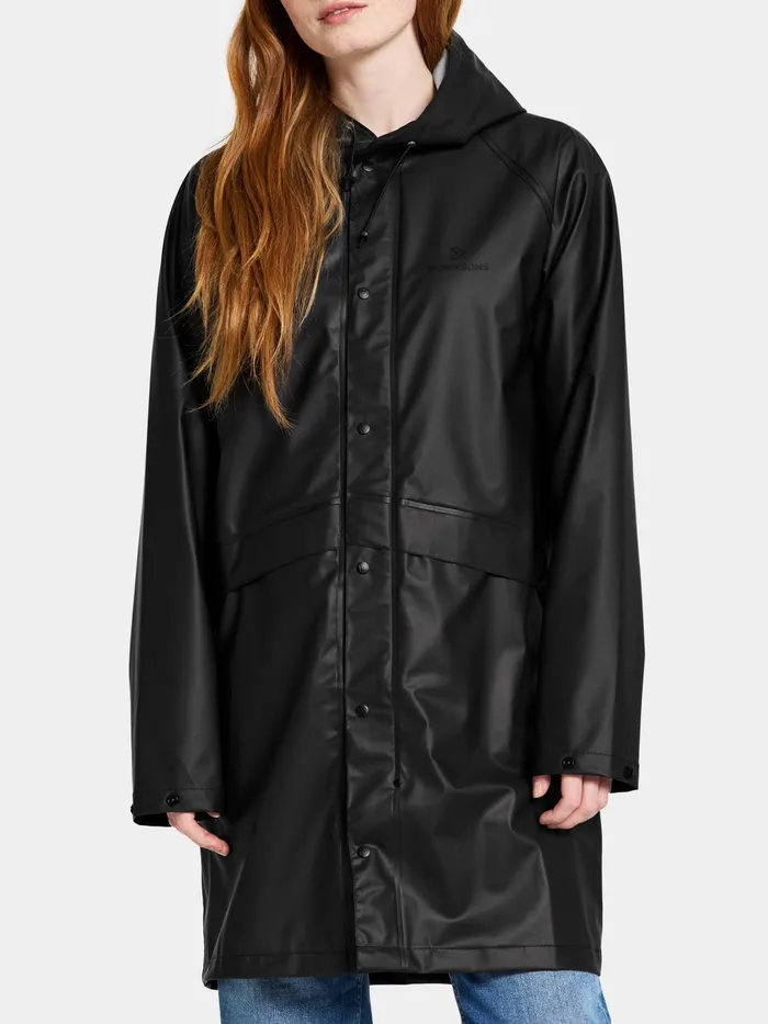 WomenMen Avon Unisex Parka Galon Black Didriksons Lightweight Jackets