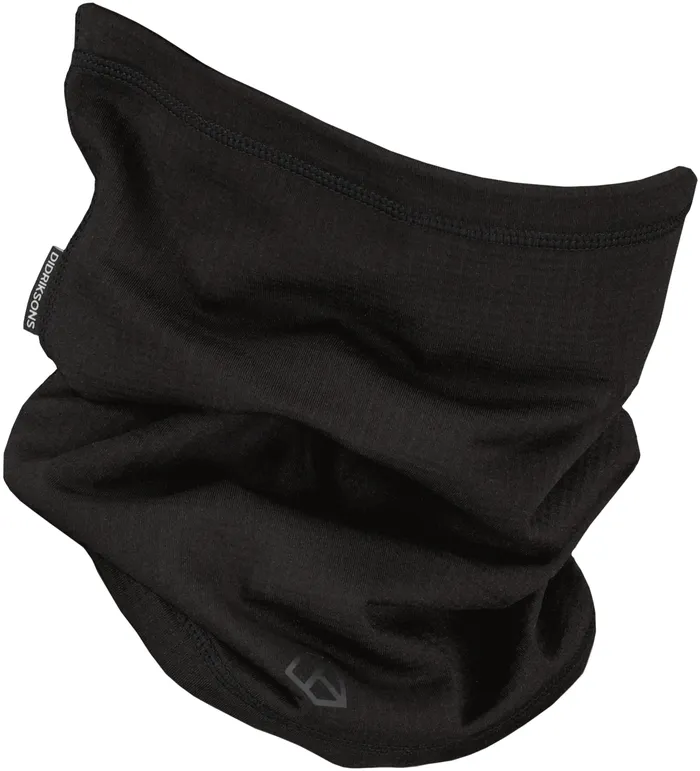WomenMen Kalle Unisex Neckwarmer Black Didriksons Gloves and Scarves