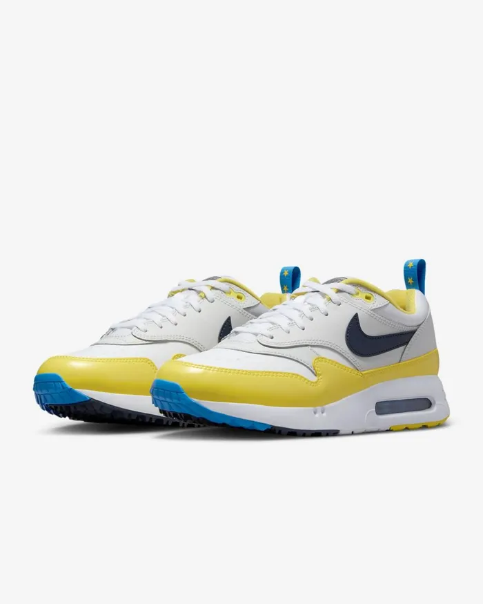 WomenMen Nike All Shoes Air Max 1 03986 OG G NRG Whitetour Yellowphoto Blueobsidian