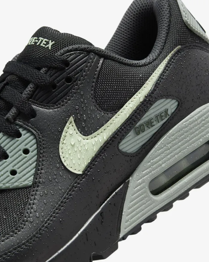 WomenMen Nike All Shoes Air Max 90 GORETEX Blackanthracitemica Greenhoneydew