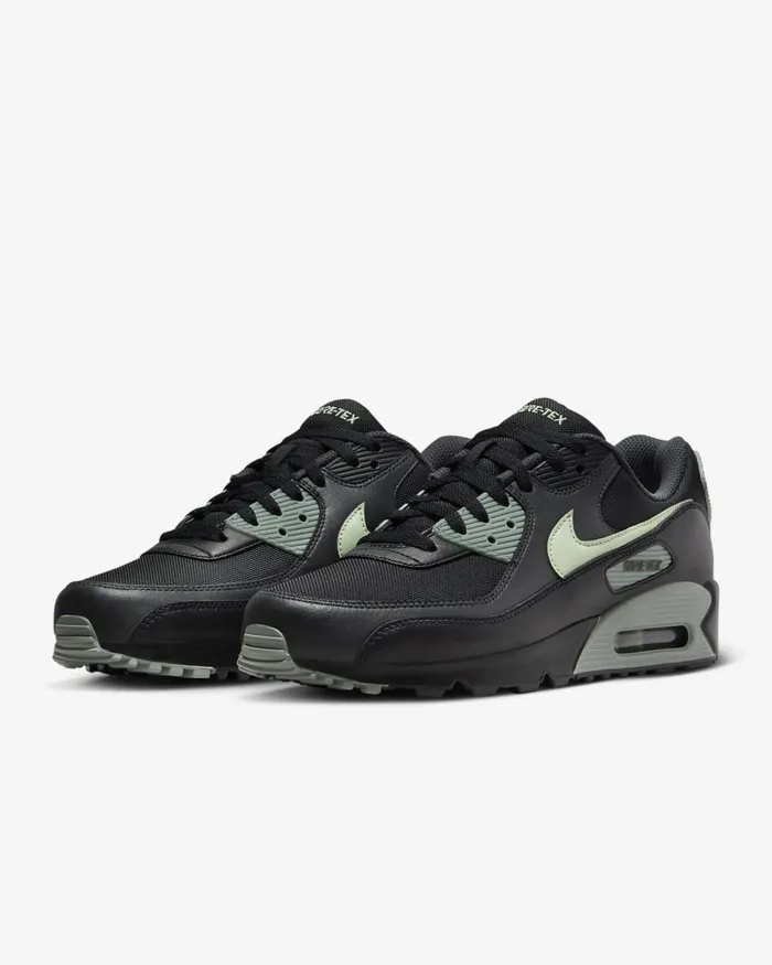 WomenMen Nike All Shoes Air Max 90 GORETEX Blackanthracitemica Greenhoneydew