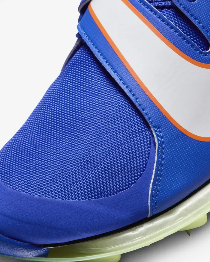 WomenMen Nike All Shoes Air Zoom LJ Elite Racer Bluesafety Orangewhite