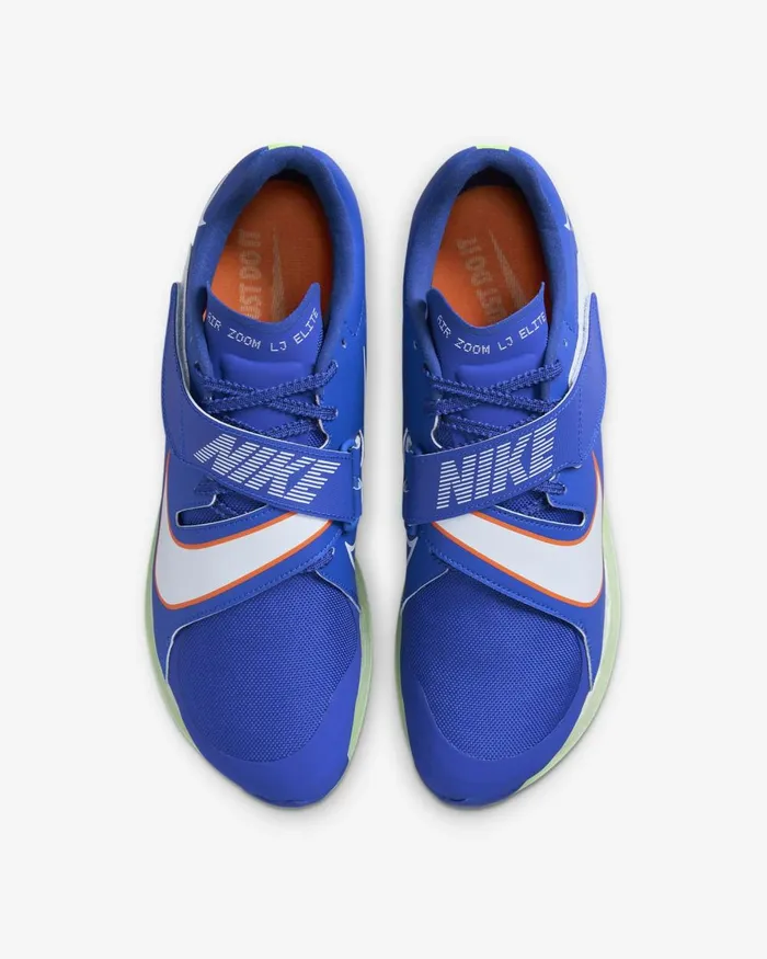 WomenMen Nike All Shoes Air Zoom LJ Elite Racer Bluesafety Orangewhite