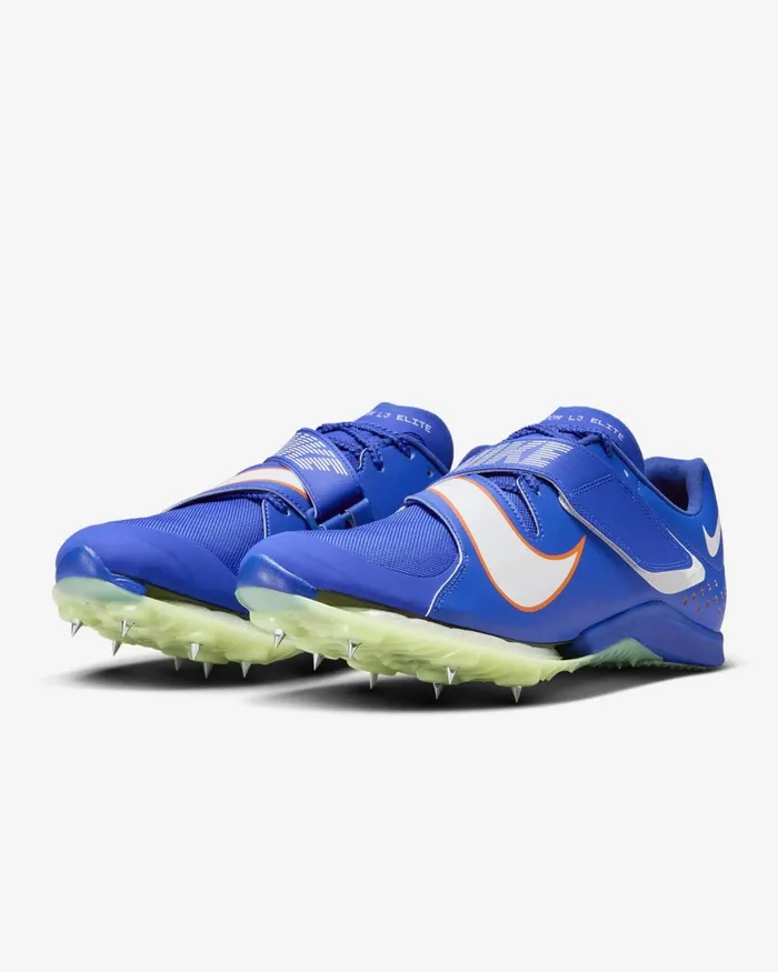 WomenMen Nike All Shoes Air Zoom LJ Elite Racer Bluesafety Orangewhite