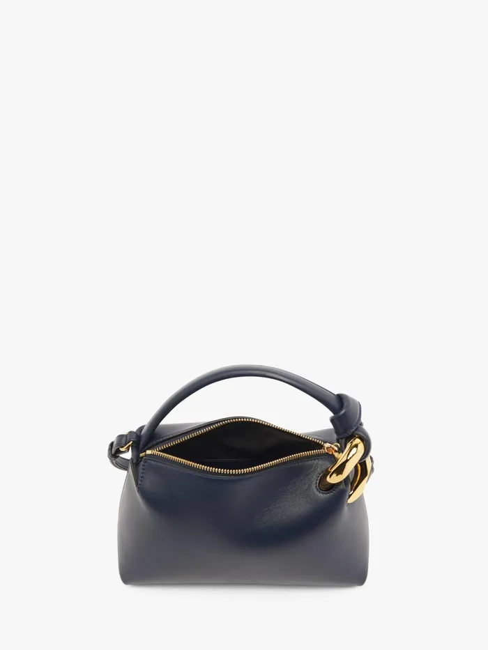 WomenMen Top Handle Bags JW Anderson SMALL JWA CORNER BAG 8211 LEATHER CROSSBODY BAG Navy WomenMen Top Handle Bags JW Anderson SMALL JWA CORNER BAG 8211 LEATHER CROSSBODY BAG Navy