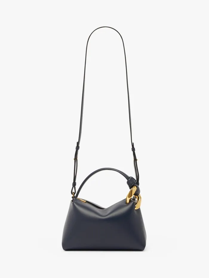 WomenMen Top Handle Bags JW Anderson SMALL JWA CORNER BAG 8211 LEATHER CROSSBODY BAG Navy WomenMen Top Handle Bags JW Anderson SMALL JWA CORNER BAG 8211 LEATHER CROSSBODY BAG Navy