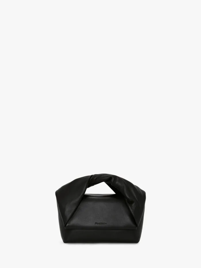 WomenMen Twister Bag JW Anderson MEDIUM TWISTER 8211 LEATHER TOP HANDLE BAG Black WomenMen Twister Bag JW Anderson MEDIUM TWISTER 8211 LEATHER TOP HANDLE BAG Black