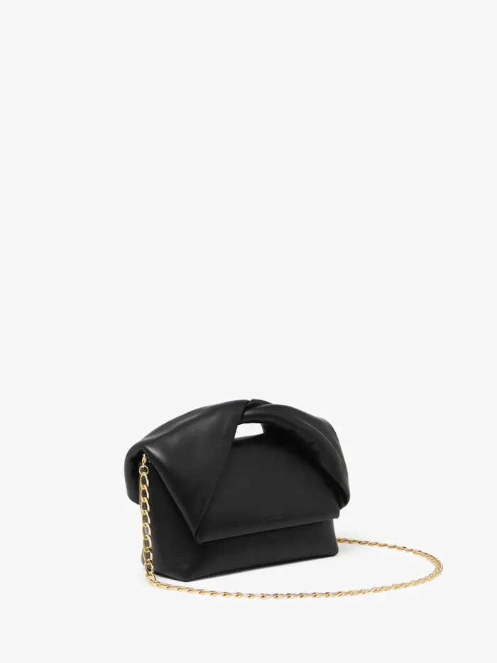 WomenMen Twister Bag JW Anderson MEDIUM TWISTER 8211 LEATHER TOP HANDLE BAG Black WomenMen Twister Bag JW Anderson MEDIUM TWISTER 8211 LEATHER TOP HANDLE BAG Black