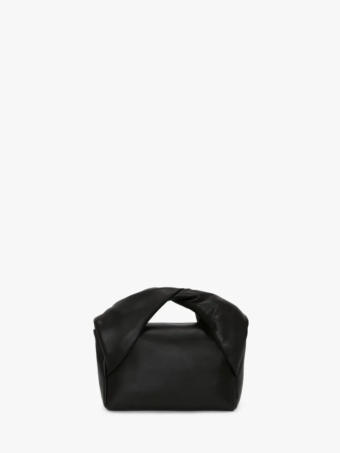 WomenMen Twister Bag JW Anderson MEDIUM TWISTER 8211 LEATHER TOP HANDLE BAG Black WomenMen Twister Bag JW Anderson MEDIUM TWISTER 8211 LEATHER TOP HANDLE BAG Black