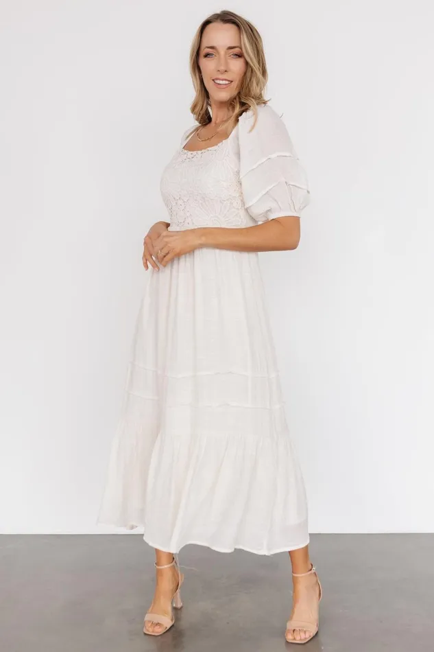 Women Midi Dresses Baltic Born Archer Boho Dress Beige