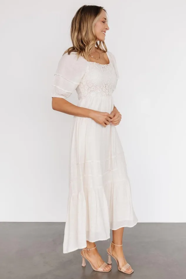 Women Midi Dresses Baltic Born Archer Boho Dress Beige Women Midi Dresses Baltic Born Archer Boho Dress Beige