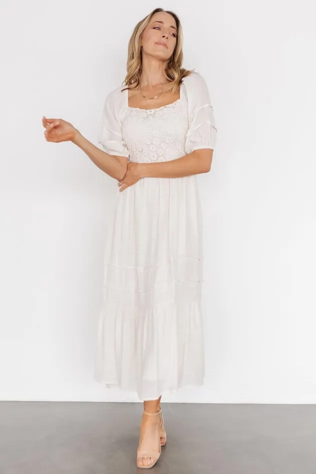 Women Midi Dresses Baltic Born Archer Boho Dress Beige Women Midi Dresses Baltic Born Archer Boho Dress Beige