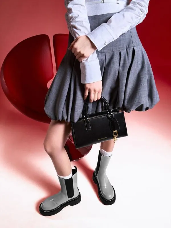 Women Mini Kerry Tote Bag 8211 Black CHARLES and KEITH Tote Bags