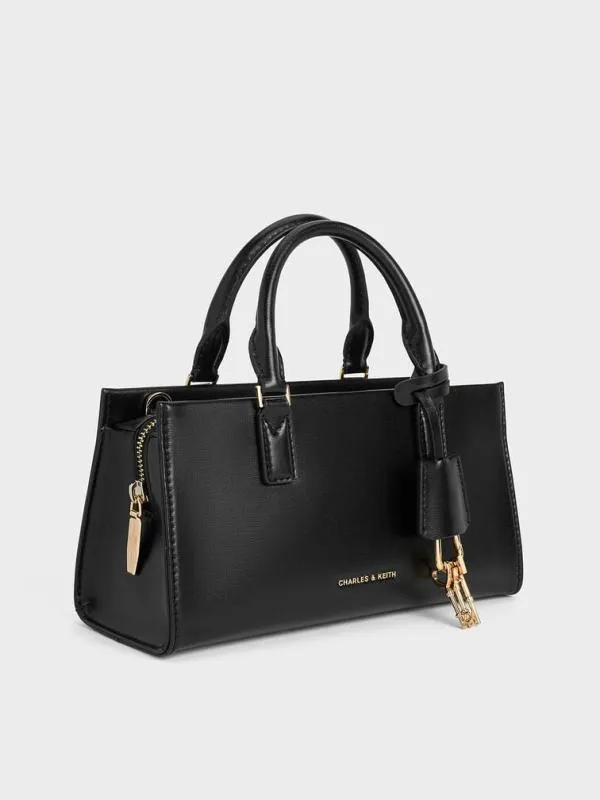 Women Mini Kerry Tote Bag 8211 Black CHARLES and KEITH Tote Bags