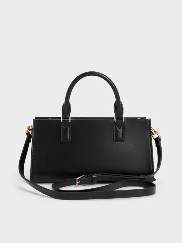 Women Mini Kerry Tote Bag 8211 Black CHARLES and KEITH Tote Bags