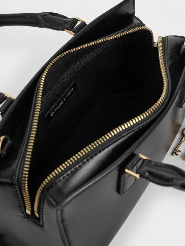 Women Mini Kerry Tote Bag 8211 Black CHARLES and KEITH Tote Bags