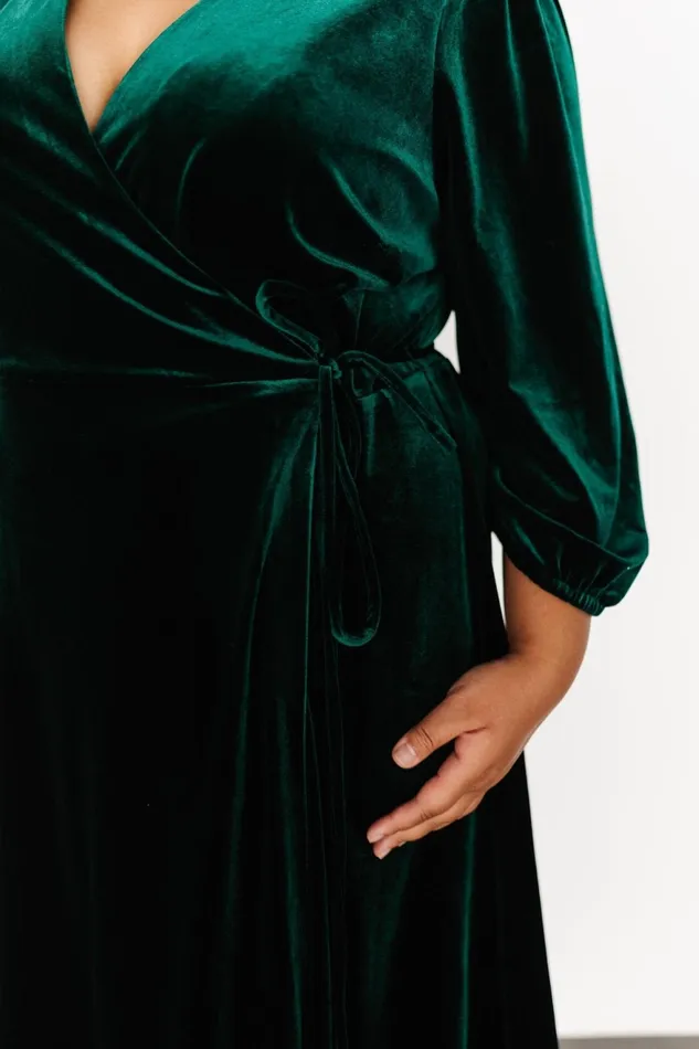 Women Mother Of The Bride Baltic Born Beckinsale Velvet Wrap Dress Dark Green Women Mother Of The Bride Baltic Born Beckinsale Velvet Wrap Dress Dark Green