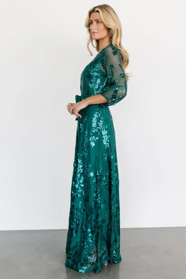 Women Mother Of The Bride Baltic Born Destiny Sequin Maxi Dress Emerald Women Mother Of The Bride Baltic Born Destiny Sequin Maxi Dress Emerald