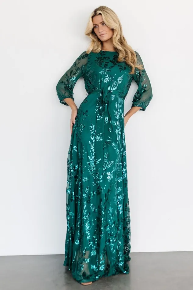 Women Mother Of The Bride Baltic Born Destiny Sequin Maxi Dress Emerald Women Mother Of The Bride Baltic Born Destiny Sequin Maxi Dress Emerald