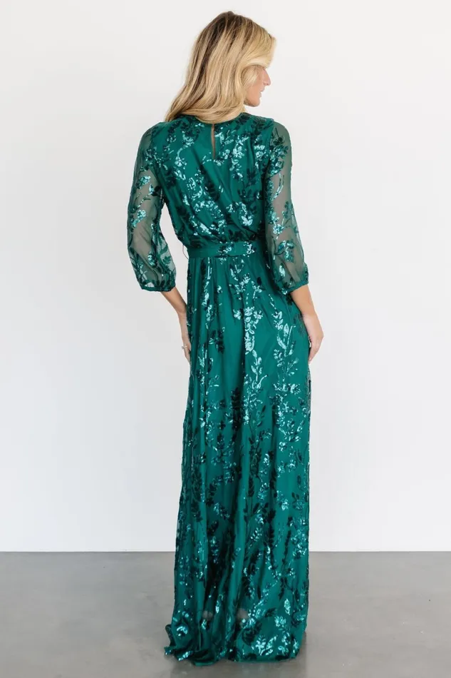 Women Mother Of The Bride Baltic Born Destiny Sequin Maxi Dress Emerald Women Mother Of The Bride Baltic Born Destiny Sequin Maxi Dress Emerald