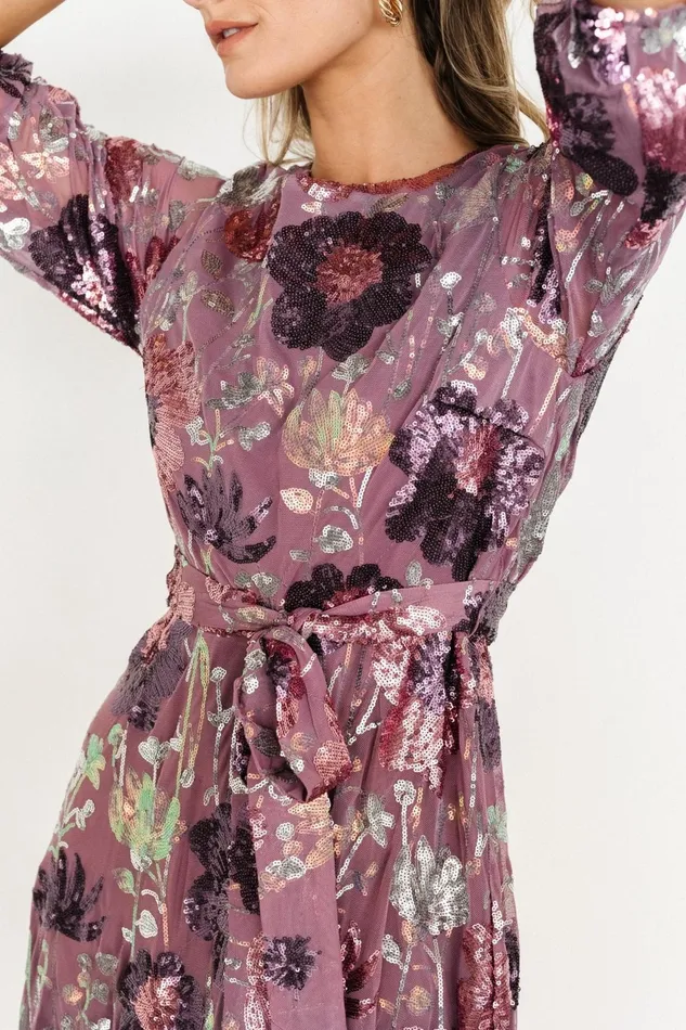 Women Mother Of The Bride Baltic Born Destiny Sequin Maxi Dress Lilac Floral Women Mother Of The Bride Baltic Born Destiny Sequin Maxi Dress Lilac Floral