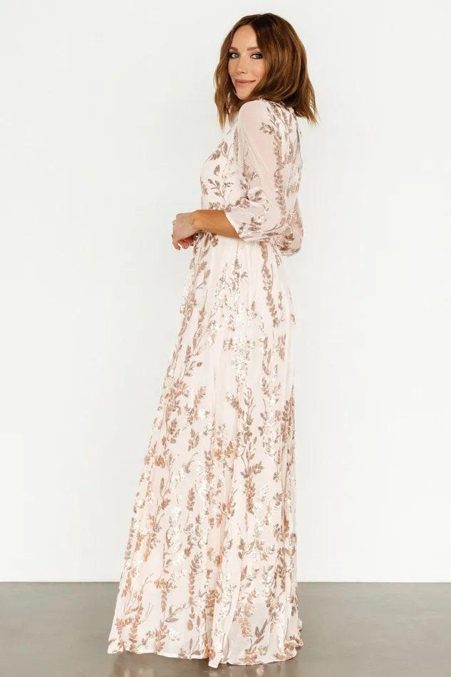 Women Mother Of The Bride Baltic Born Destiny Sequin Maxi Dress Rose Gold Women Mother Of The Bride Baltic Born Destiny Sequin Maxi Dress Rose Gold
