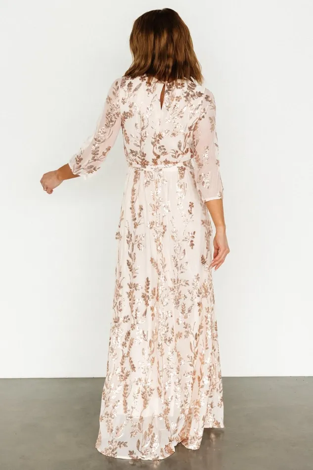 Women Mother Of The Bride Baltic Born Destiny Sequin Maxi Dress Rose Gold Women Mother Of The Bride Baltic Born Destiny Sequin Maxi Dress Rose Gold