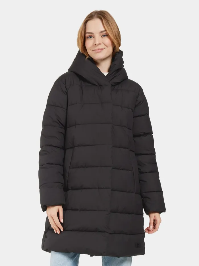 Women Nella Parka Black Didriksons Autumn Jackets