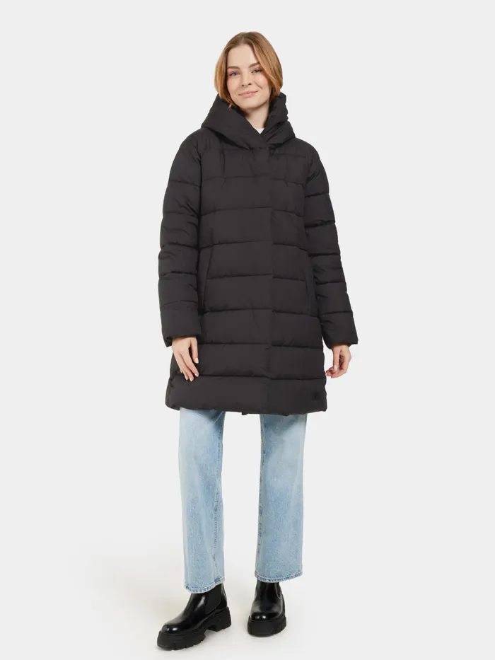 Women Nella Parka Black Didriksons Autumn Jackets