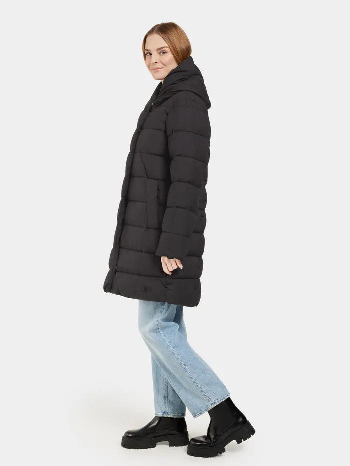 Women Nella Parka Black Didriksons Autumn Jackets
