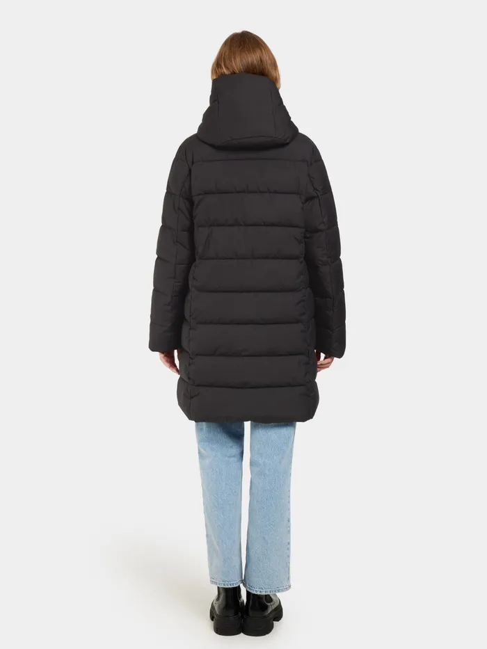Women Nella Parka Black Didriksons Autumn Jackets