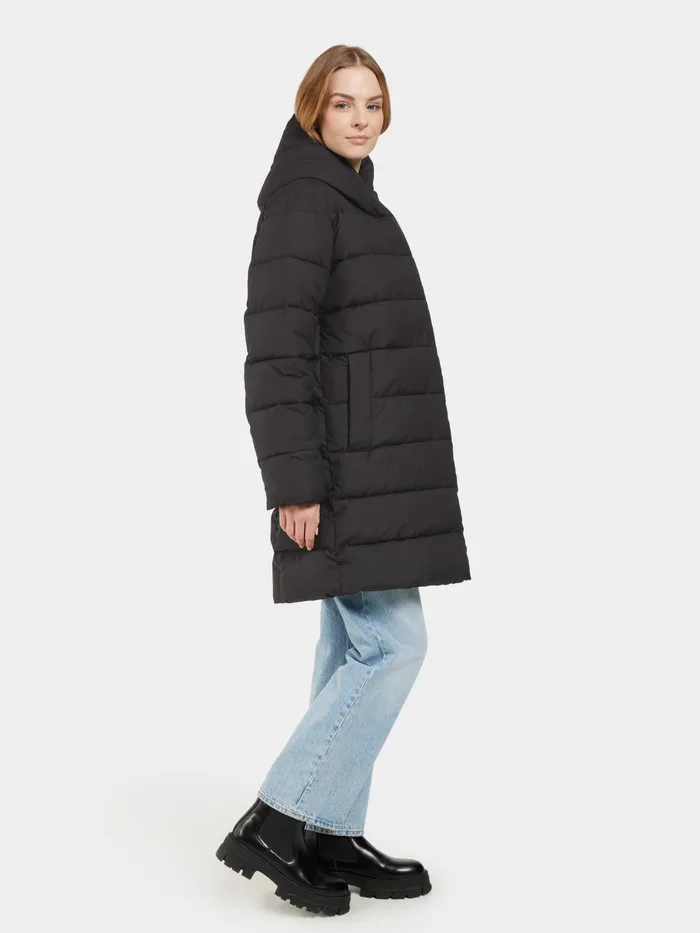 Women Nella Parka Black Didriksons Autumn Jackets
