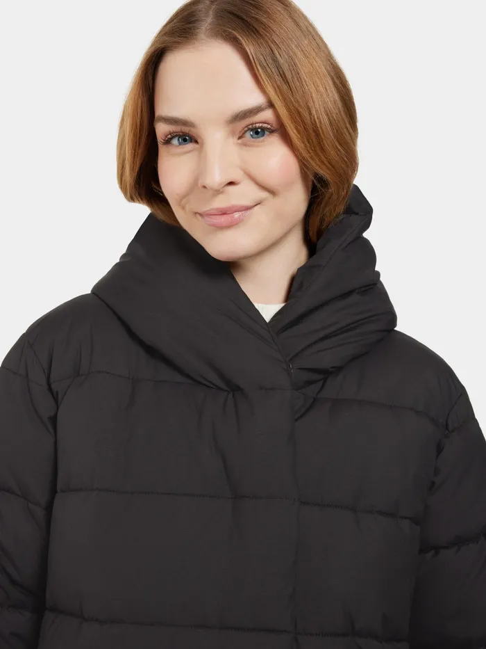 Women Nella Parka Black Didriksons Autumn Jackets