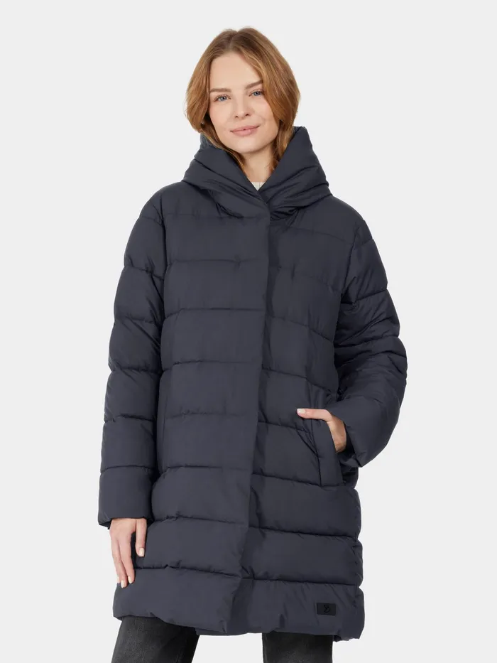 Women Nella Parka Dark Night Blue Didriksons Autumn Jackets