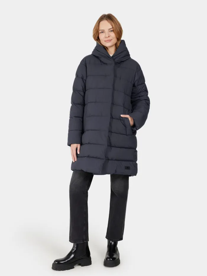 Women Nella Parka Dark Night Blue Didriksons Autumn Jackets